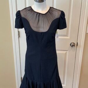 Nina Ricci Dress. Navy. Size 38 (FR). Size 6 (USA).